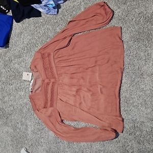 Brand new LC Lauren Conrad blouse size xl pink orange color